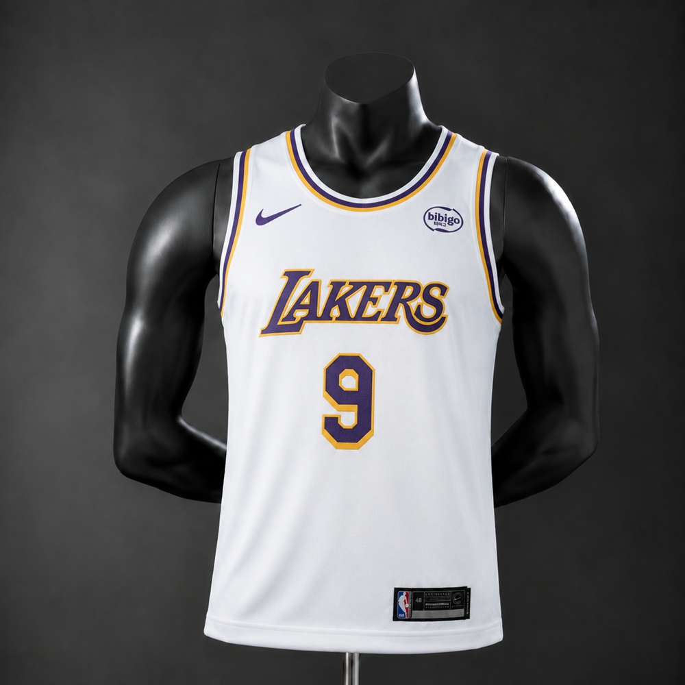 Los Angeles Lakers City Edition Bronny James Jr. #9 NBA Jersey Embroidered Version