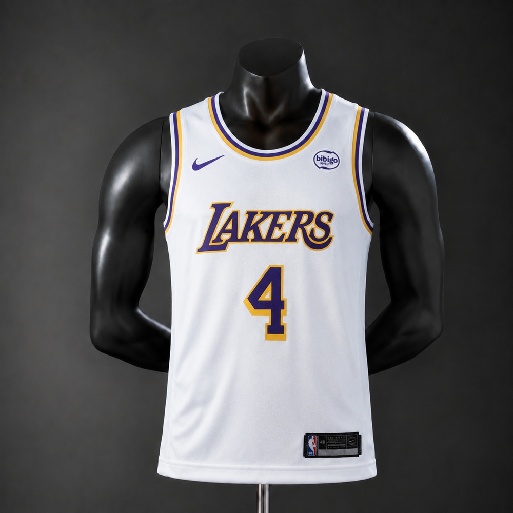 Los Angeles Lakers Association Edition Knecht #4 NBA Jersey Embroidered Version