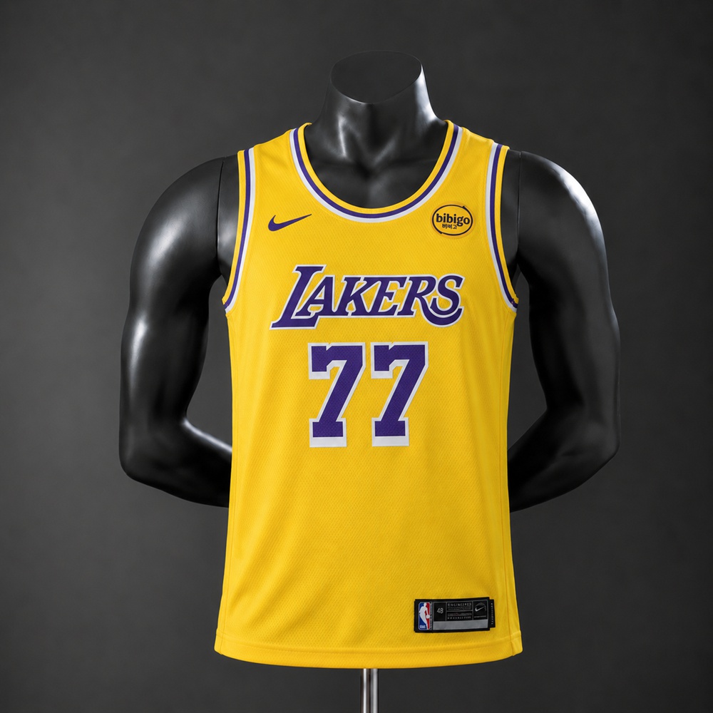 Los Angeles Lakers Icon Edition Doncic #77 NBA Jersey Embroidered Version