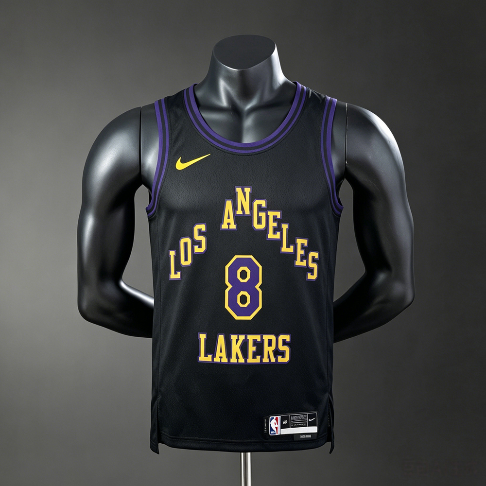 Los Angeles Lakers City Edition Bryant #8 NBA Jersey Silk Version