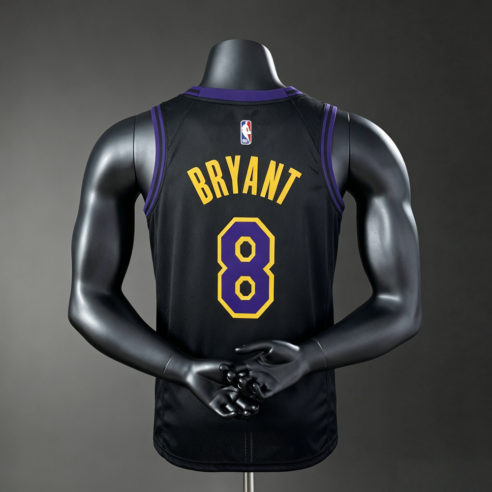Los Angeles Lakers City Edition Bryant #8 NBA Jersey Silk Version Foto 2