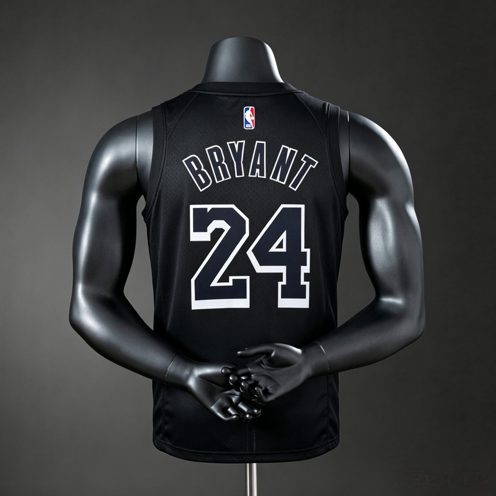 Los Angeles Lakers Black Mamba Edition Bryant #24 NBA Jersey Silk Version Foto 2