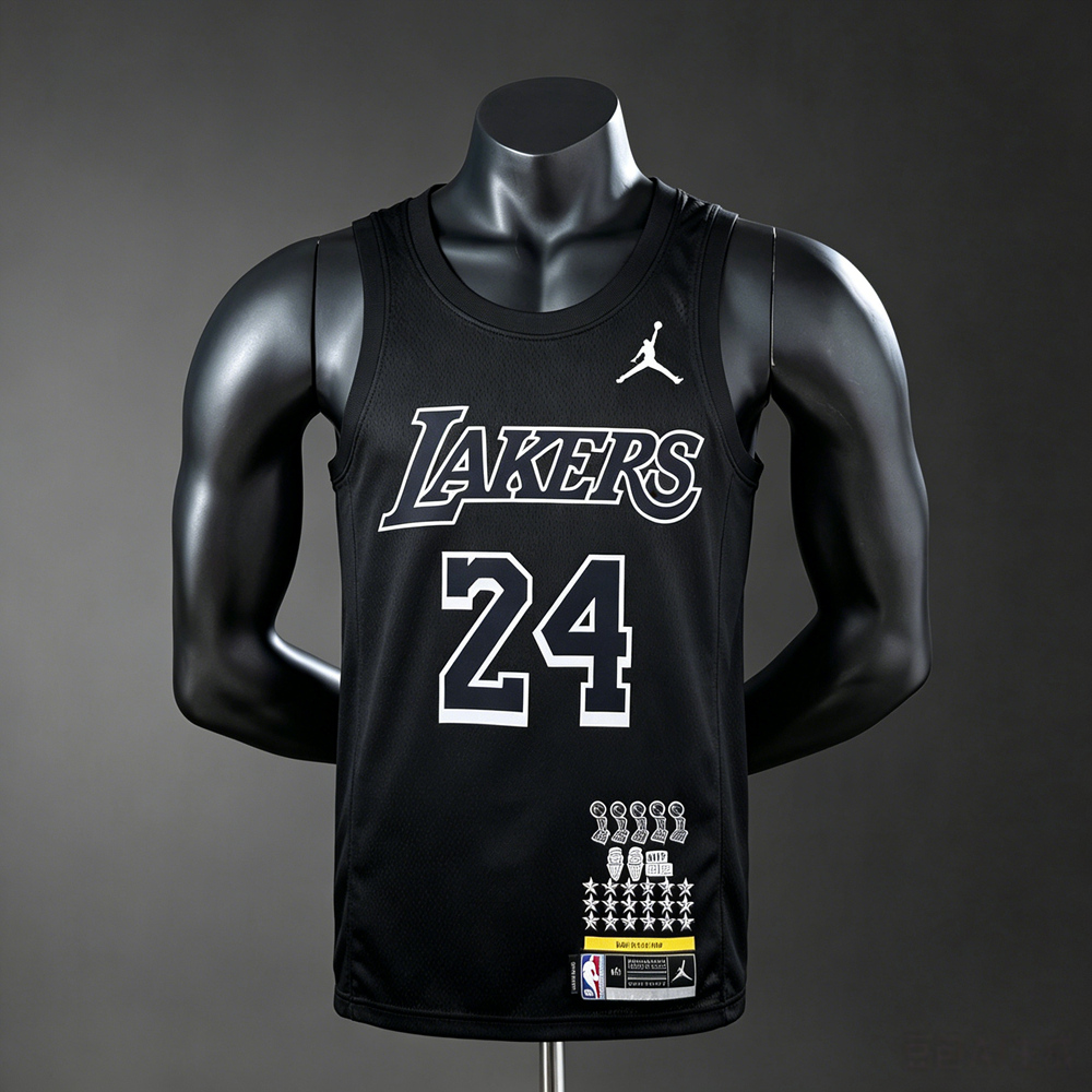 Los Angeles Lakers Black Mamba Edition Bryant #24 NBA Jersey Silk Version