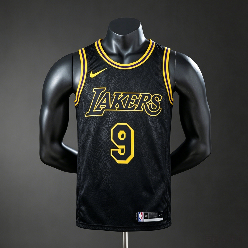 Los Angeles Lakers Black Mamba Edition James Jr. #9 NBA Jersey Silk Version