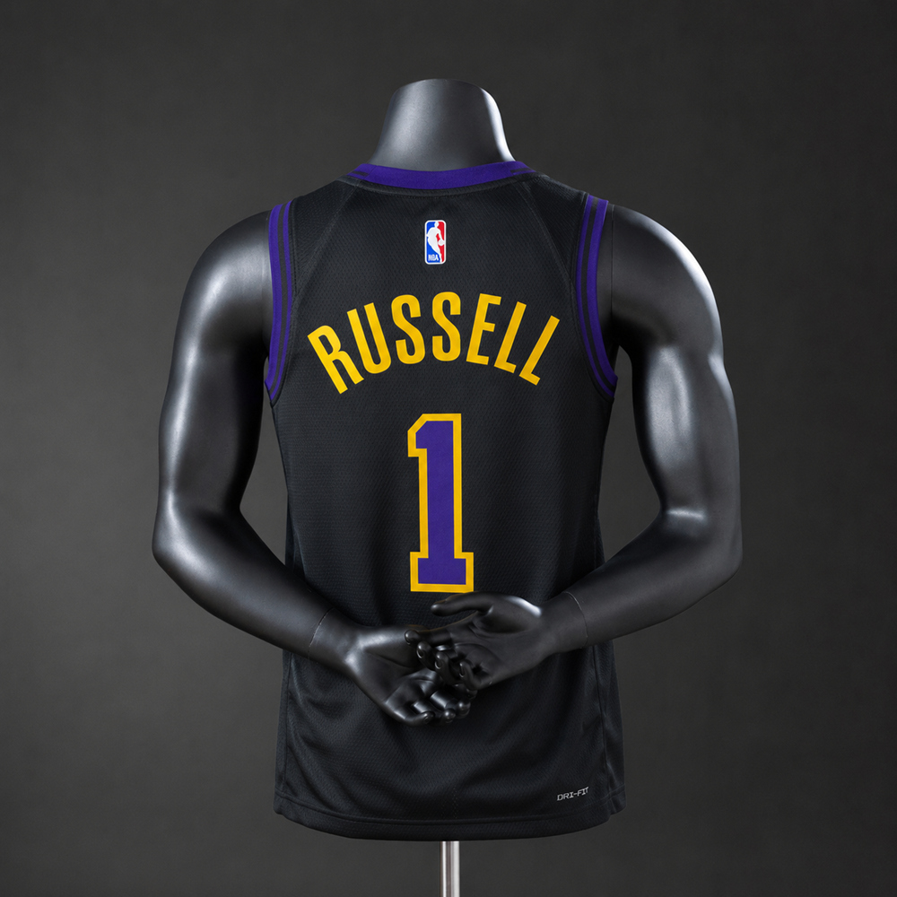 Los Angeles Lakers 23/24 City Edition Russell#1 NBA Jersey Silk Version Foto 2