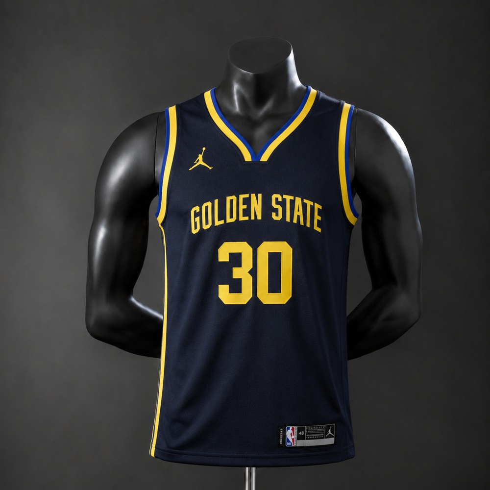 Golden State Warriors Icon Edition Curry #30 NBA Jersey Embroidered Version
