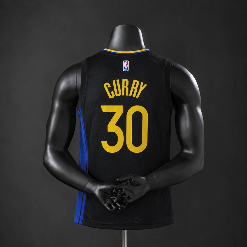 Golden State Warriors Statement Edition Curry #30 NBA Jersey Embroidered Version Foto 2