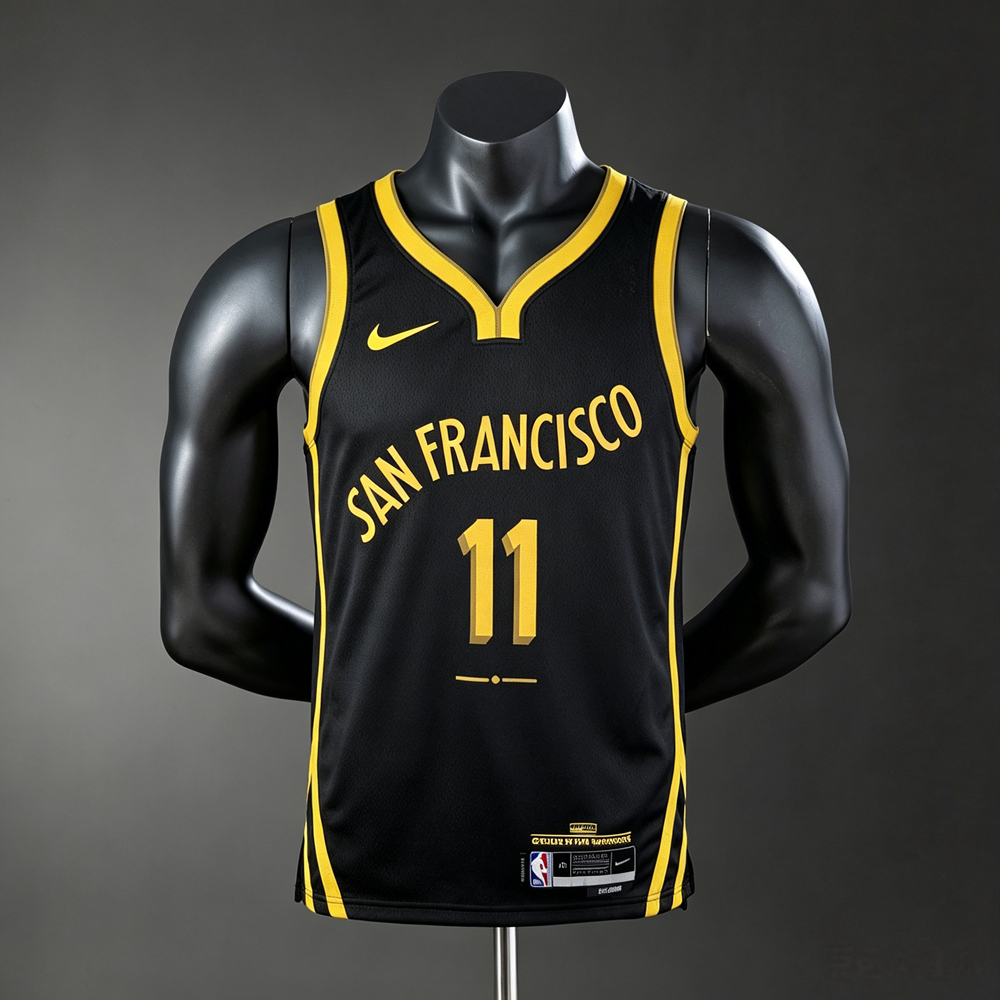 Golden State Warriors City Edition Thompson #11 NBA Jersey Silk Version