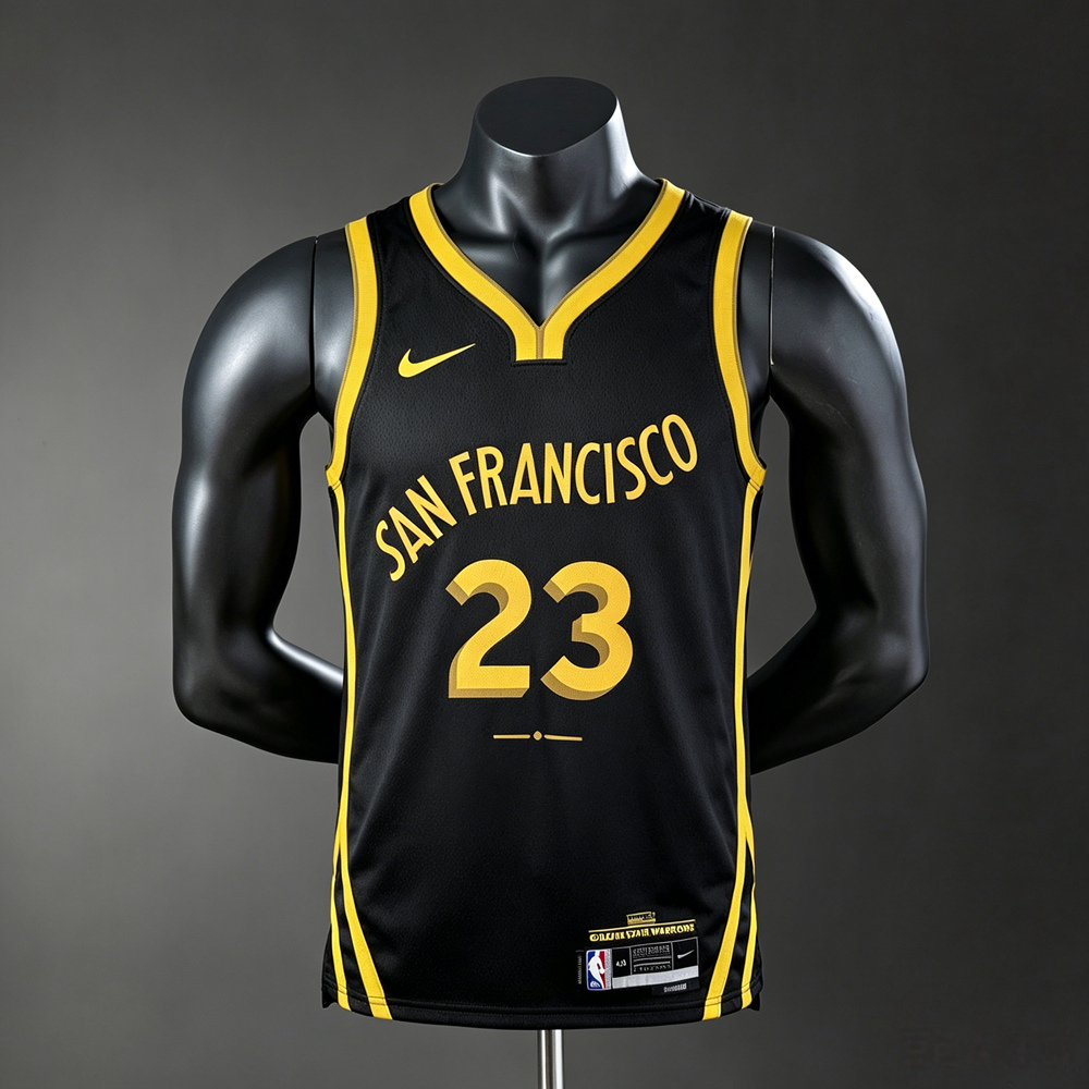 Golden State Warriors City Edition Green #23 NBA Jersey Silk Version