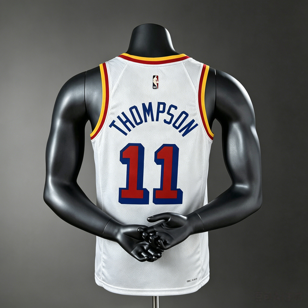 Golden State Warriors Classic Edition Thompson #11 NBA Jersey Silk Version Foto 2