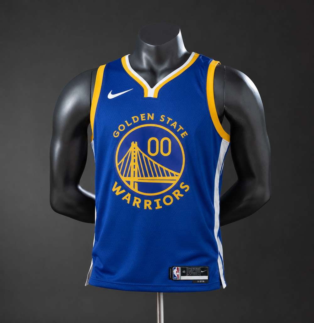 Golden State Warriors Icon Edition Kuminga #00 NBA Jersey Silk Version