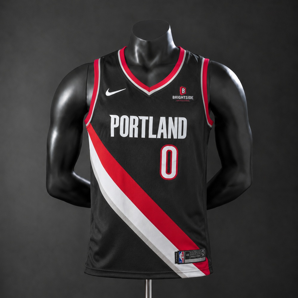 Portland Trail Blazers Classic Edition Lillard #0 NBA Jersey Embroidered Version