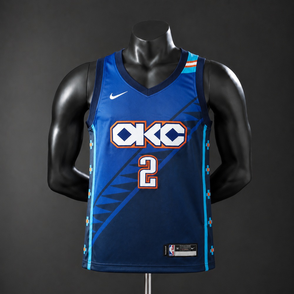 Oklahoma City Thunder City Edition Gilgeous-Alexander #2 NBA Jersey Embroidered Version