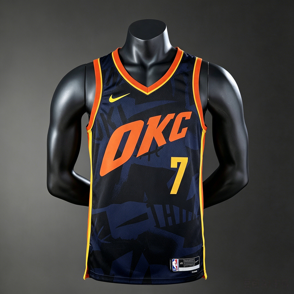 Oklahoma City Thunder City Edition Holmgren #7 NBA Jersey Silk Version