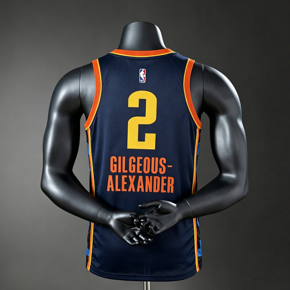Oklahoma City Thunder Statement Edition Shai Gilgeous-Alexander #2 NBA Jersey Silk Version Foto 2