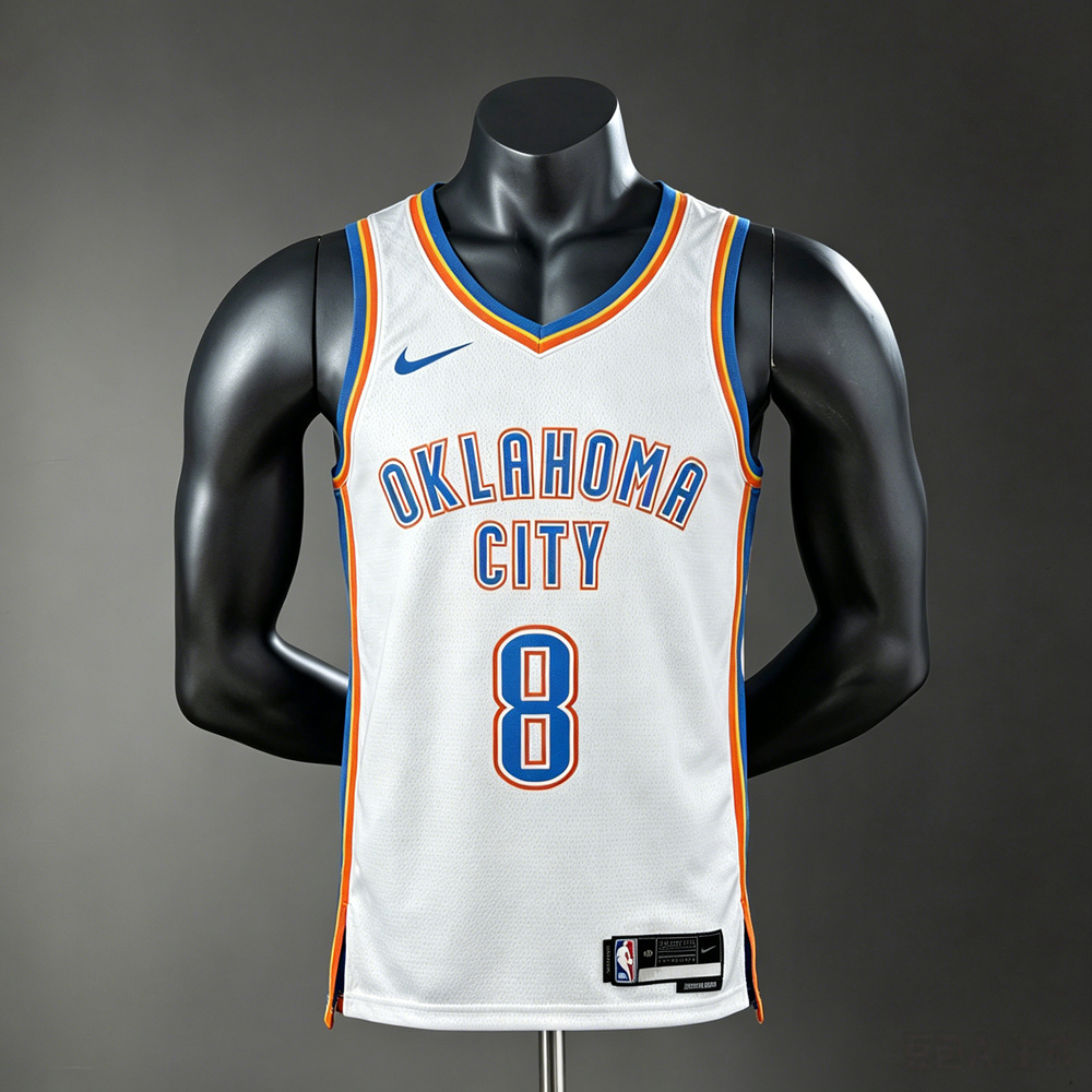 Oklahoma City Thunder City Edition Williams #8 NBA Jersey Silk Version