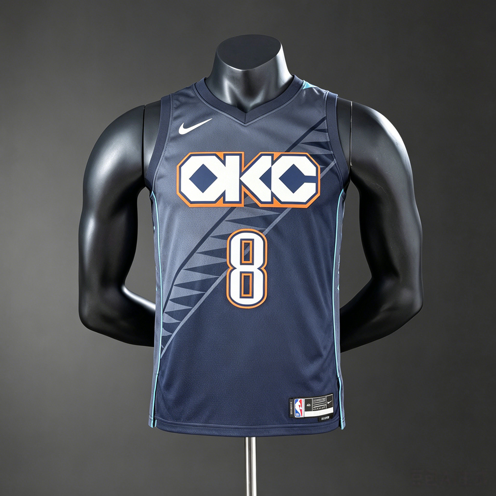 Oklahoma City Thunder City Edition Jalen Williams #8 NBA Jersey Silk Version
