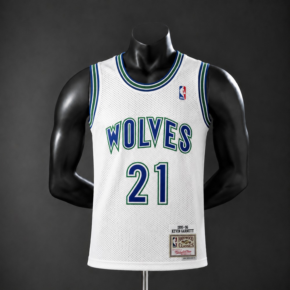 Minnesota Timberwolves Classic Edition Kevin Garnett #21 NBA Jersey Embroidered Version