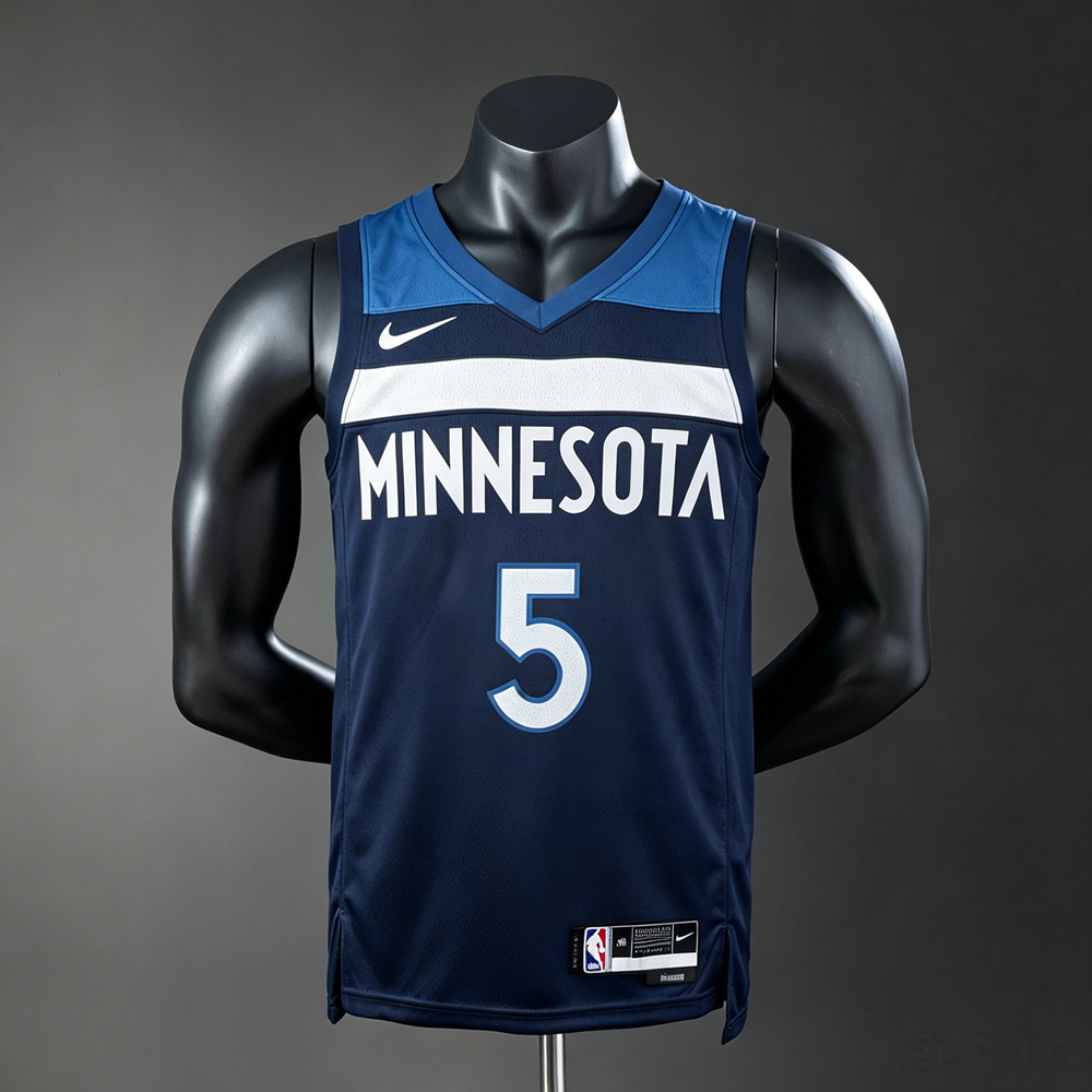 Minnesota Timberwolves Classic Edition Anthony Edwards #5 NBA Jersey Silk Version