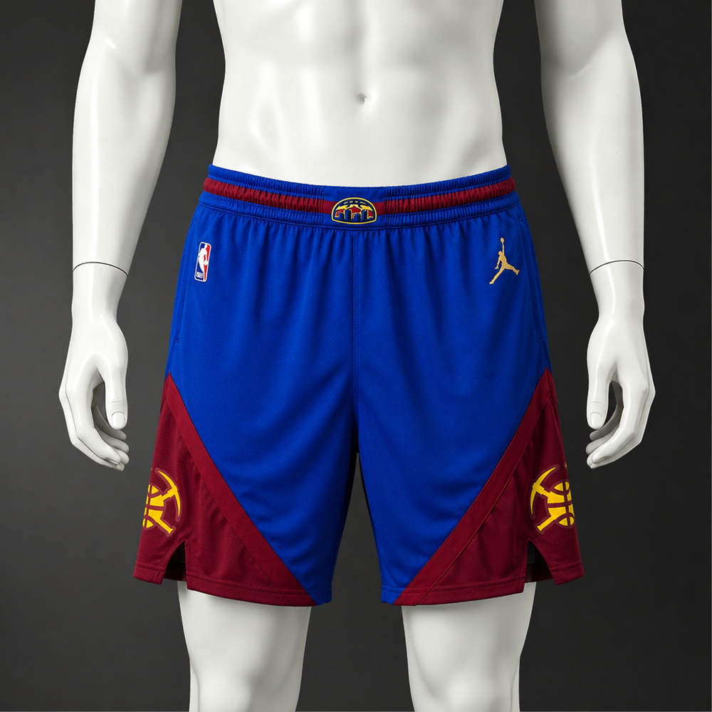Denver Nuggets Classic Edition Basketball NBA Shorts Silk Version
