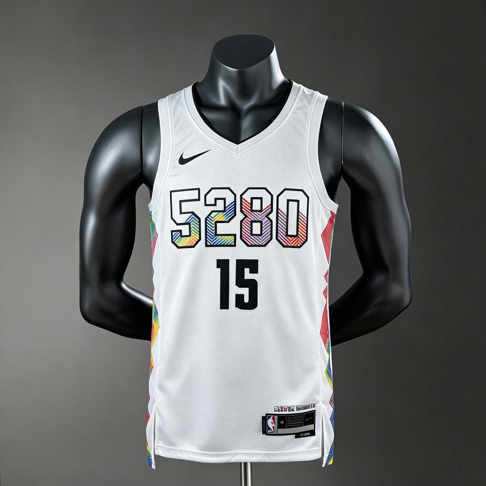 Denver Nuggets City Edition Jokic #15 NBA Jersey Silk Version