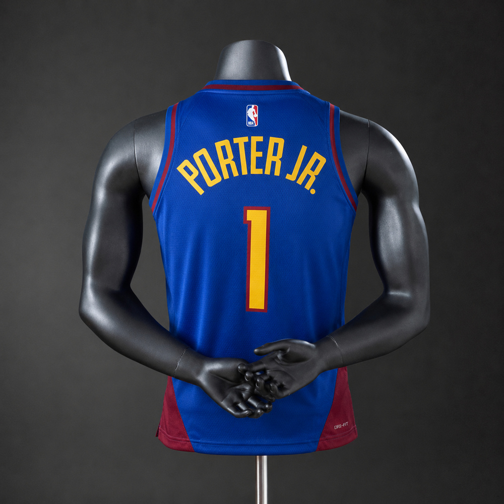 Denver Nuggets Statement Edition Porter Jr. #1 NBA Jersey Silk Version Foto 2