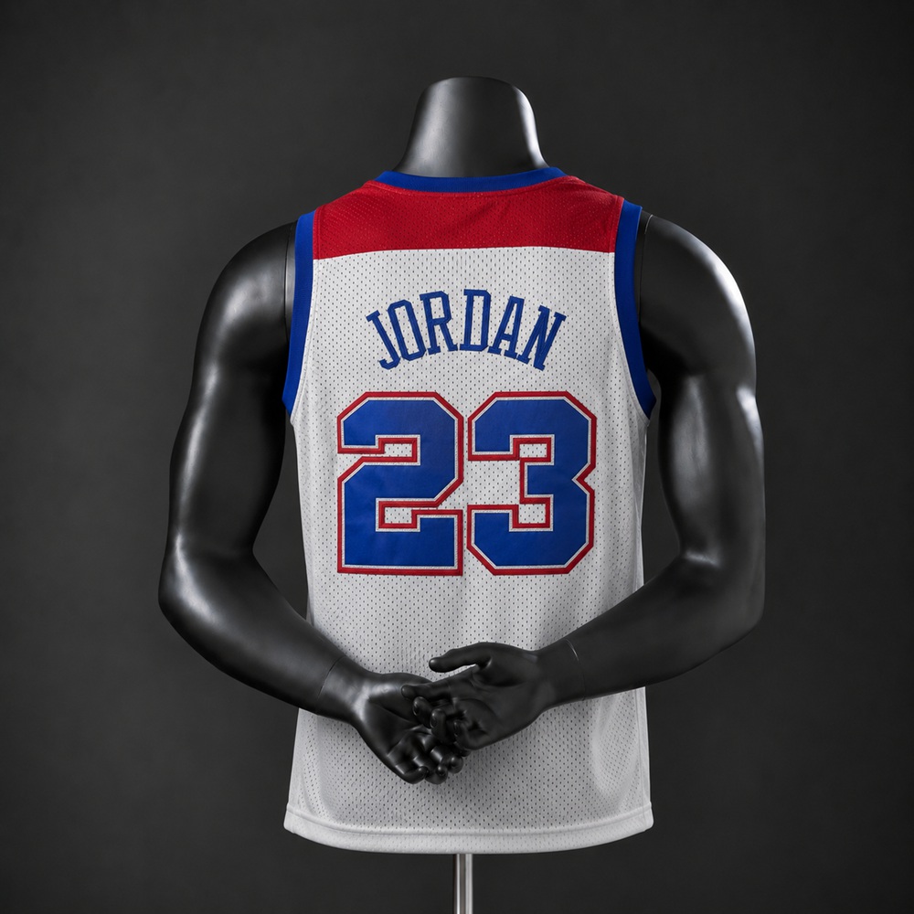 Washington Wizards Hardwood Classics Michael Jordan #23 NBA Jersey Embroidered Version Foto 2