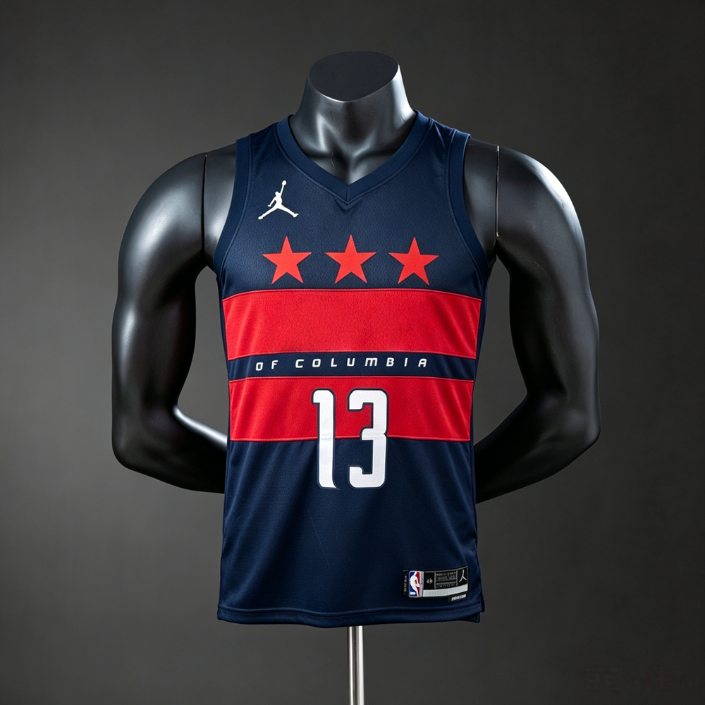Washington Wizards City Edition Jordan Poole #13 NBA Jersey Silk Version