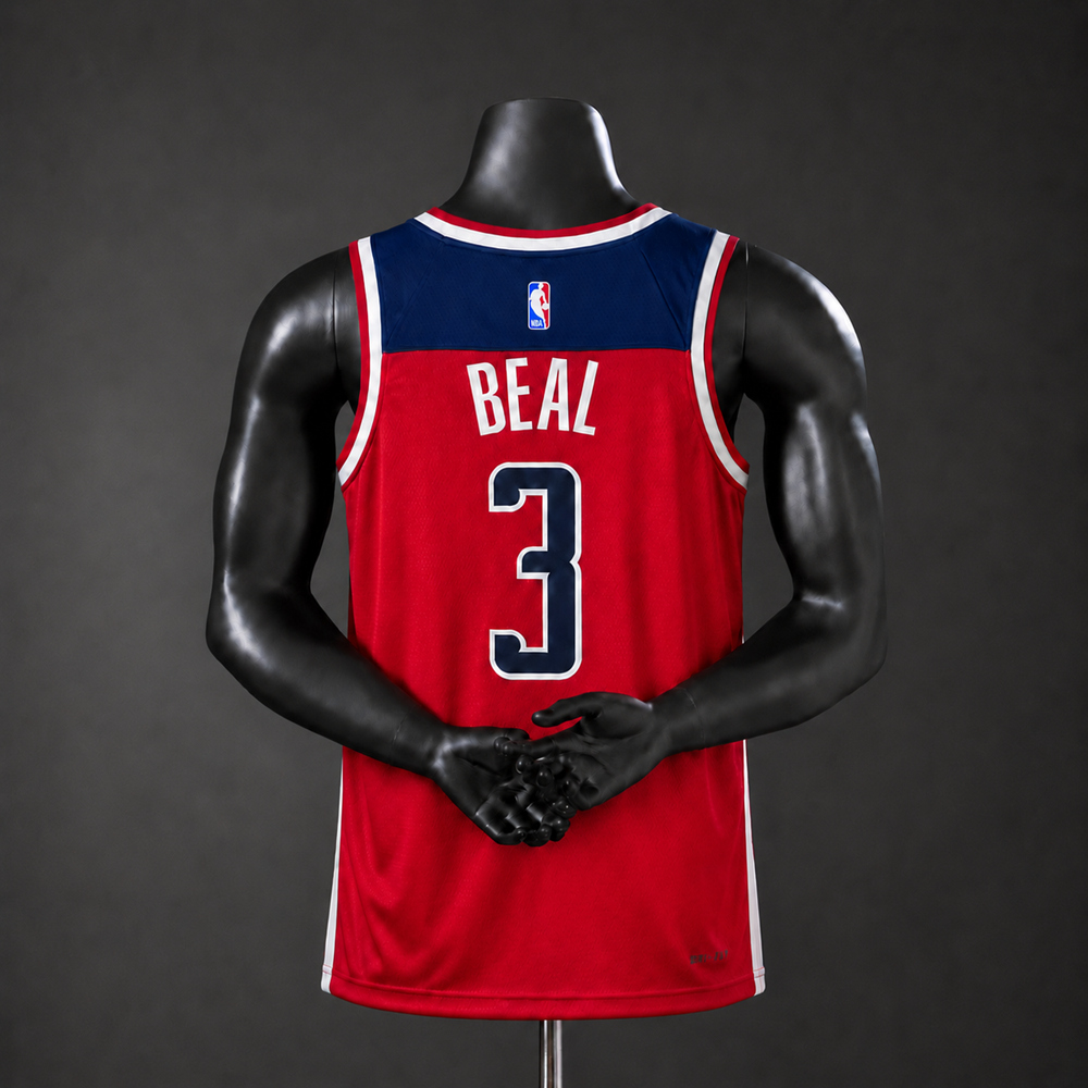 Washington Wizards Statement Edition Beal #3 NBA Jersey Silk Version Foto 2