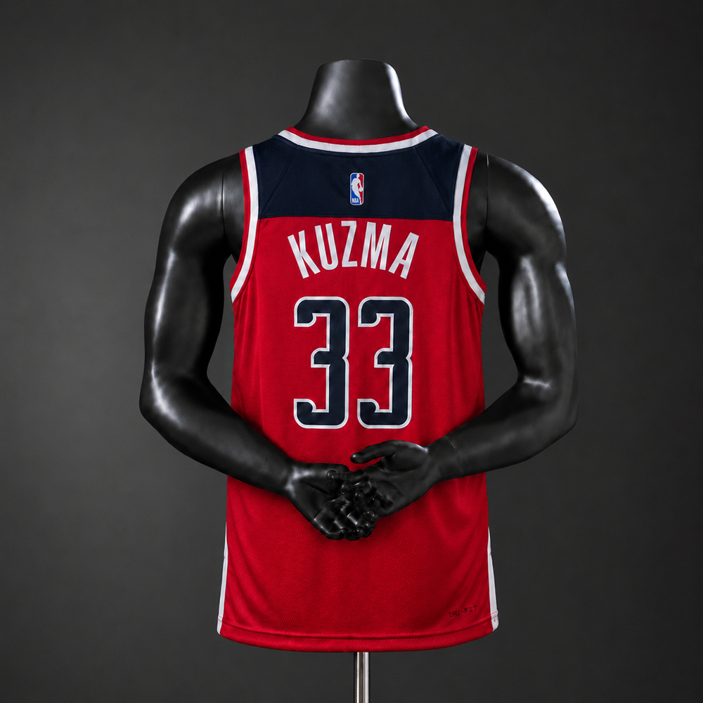 Washington Wizards Statement Edition Kuzma #33 NBA Jersey Silk Version Foto 2