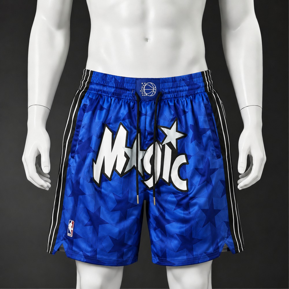 Orlando Magic Basketball NBA Shorts Embroidered Version