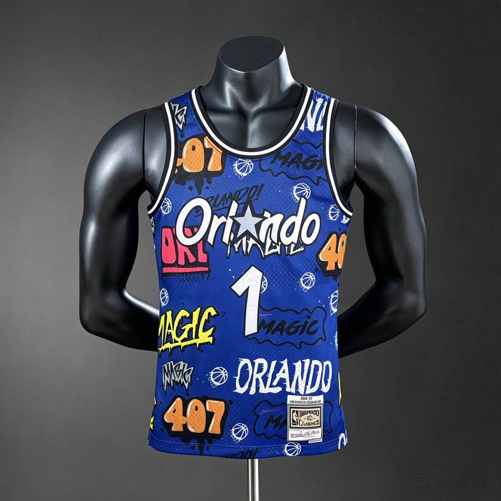 Orlando Magic Icon Edition Hardaway #1 NBA Jersey Silk Version