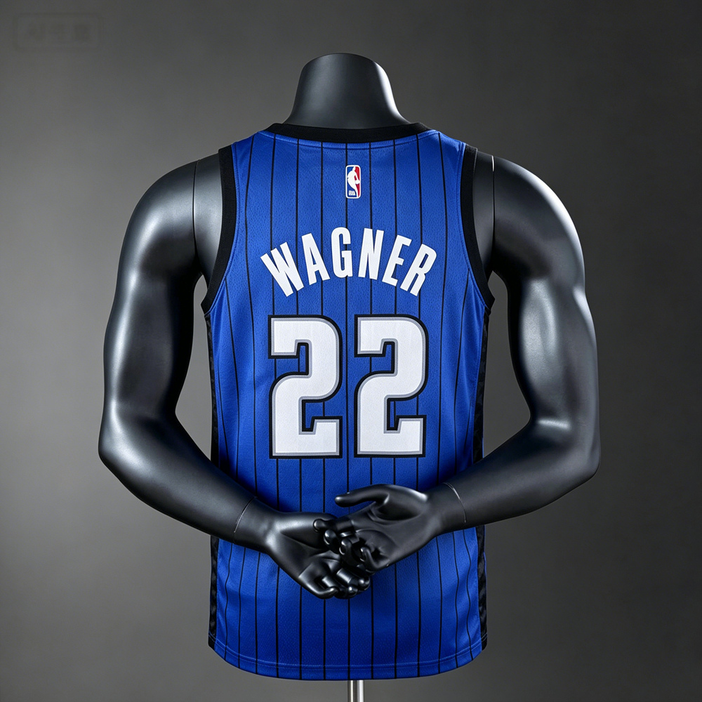 Orlando Magic Icon Edition Wagner #22 NBA Jersey Silk Version Foto 2
