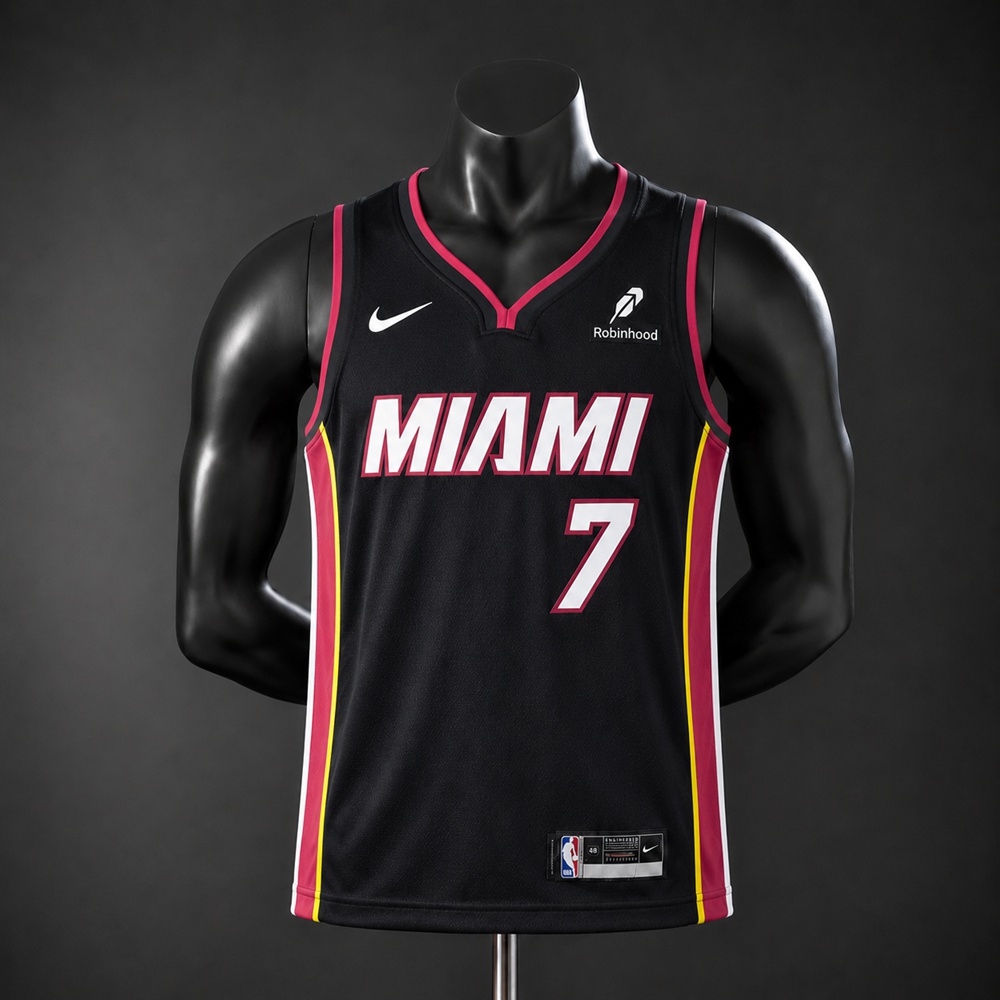 Miami Heat Icon Edition Giannis Antetokounmpo #7 NBA Jersey Embroidered Version