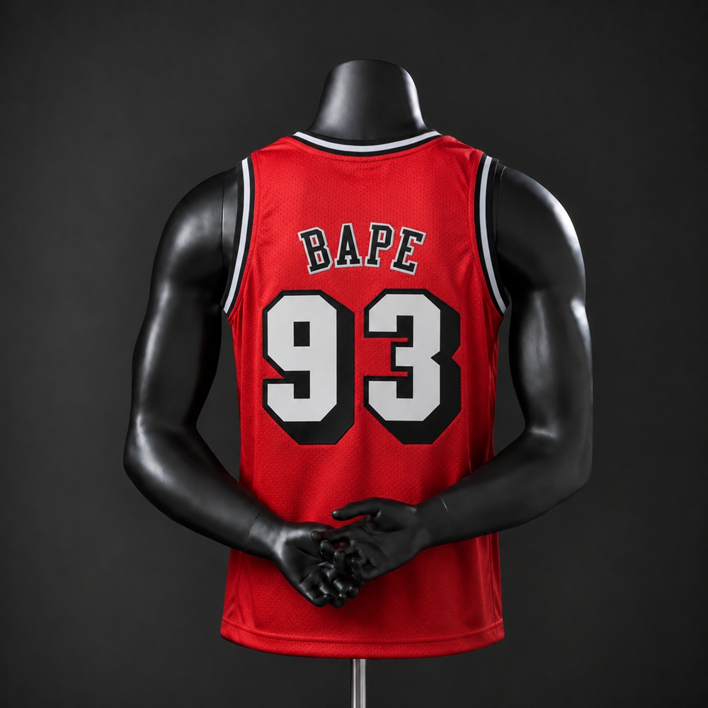 Miami Heat Special Edition BAPE #93 NBA Jersey Embroidered Version Foto 2
