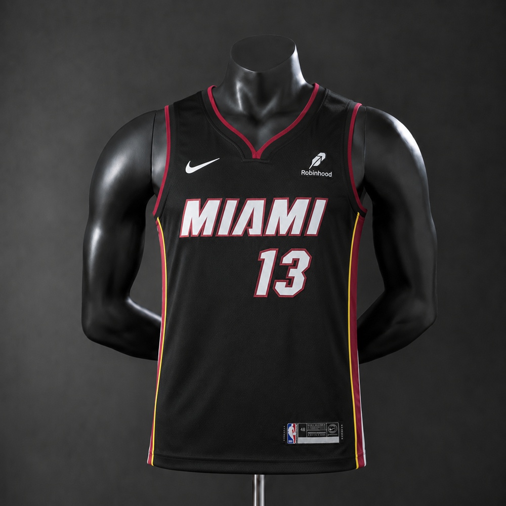 Miami Heat Icon Edition Adebayo #13 NBA Jersey Embroidered Version