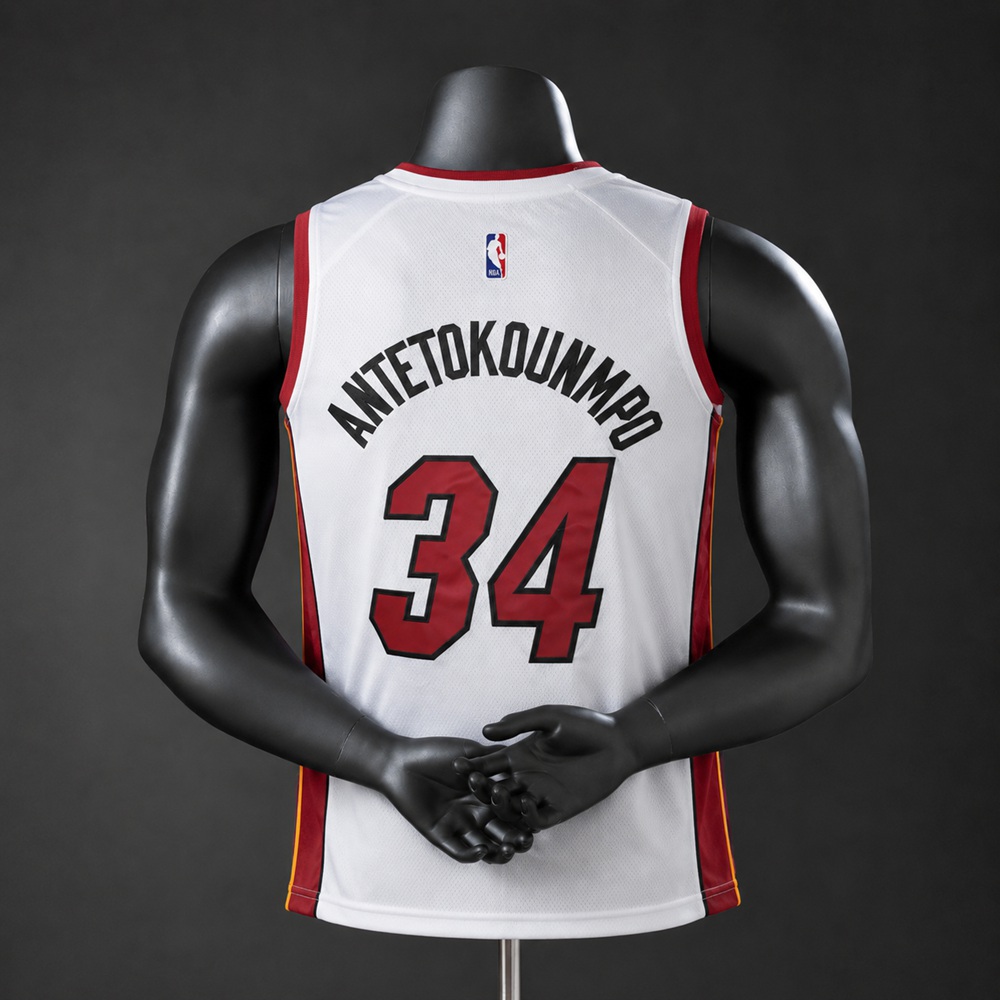 Miami Heat Association Edition Custom #34 NBA Jersey Embroidered Version Foto 2