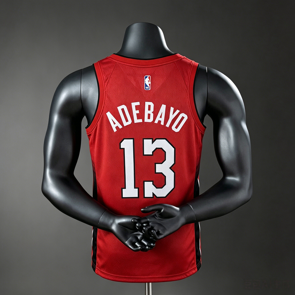 Miami Heat City Edition Adebayo #13 NBA Jersey Silk Version Foto 2