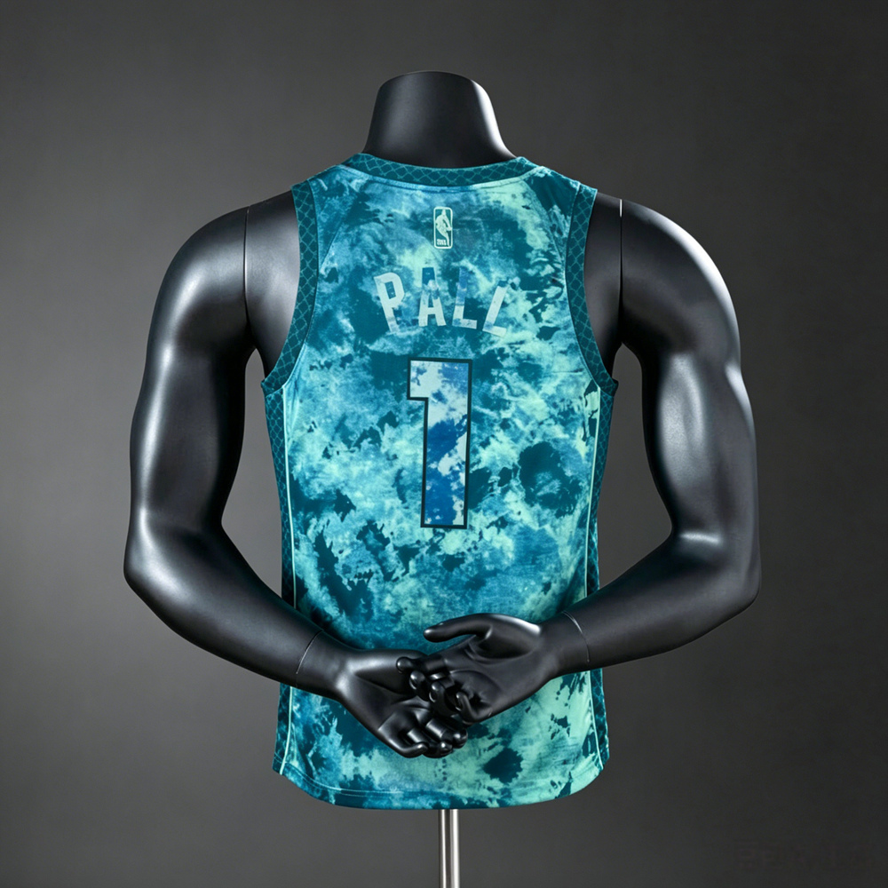 Charlotte Hornets City Edition LaMelo Ball #1 NBA Jersey Silk Version Foto 2