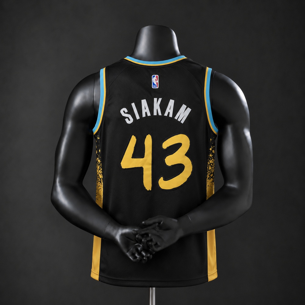 Indiana Pacers City Edition Siakam #43 NBA Jersey Embroidered Version Foto 2