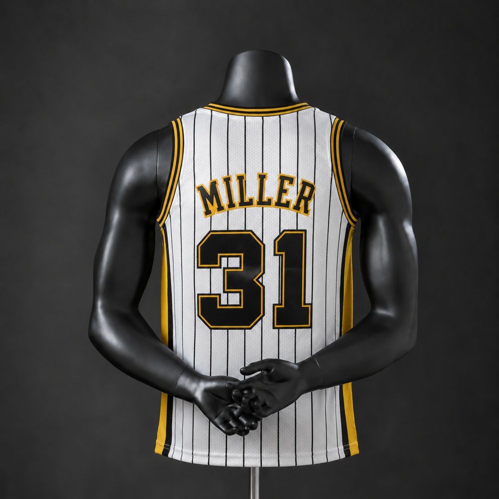 Indiana Pacers Hardwood Classics Miller #31 NBA Jersey Embroidered Version Foto 2