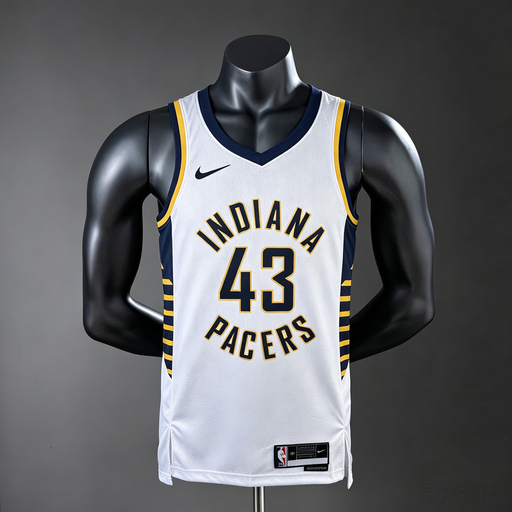 Indiana Pacers Association Edition Siakam #43 NBA Jersey Silk Version