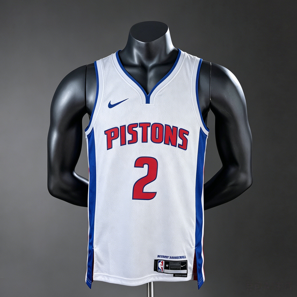 Detroit Pistons Classic Edition Cunningham #2 NBA Jersey Silk Version
