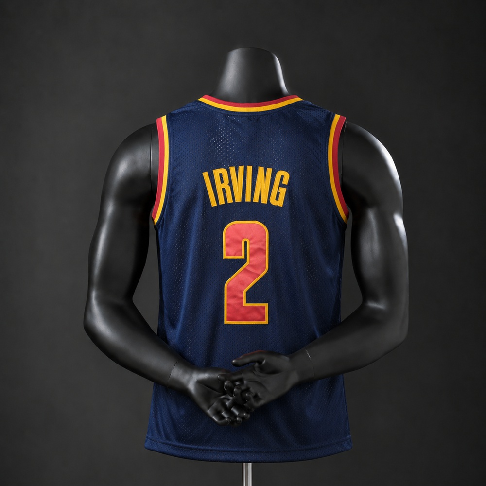 Cleveland Cavaliers Classic Edition Kyrie Irving #2 NBA Jersey Embroidered Version Foto 2