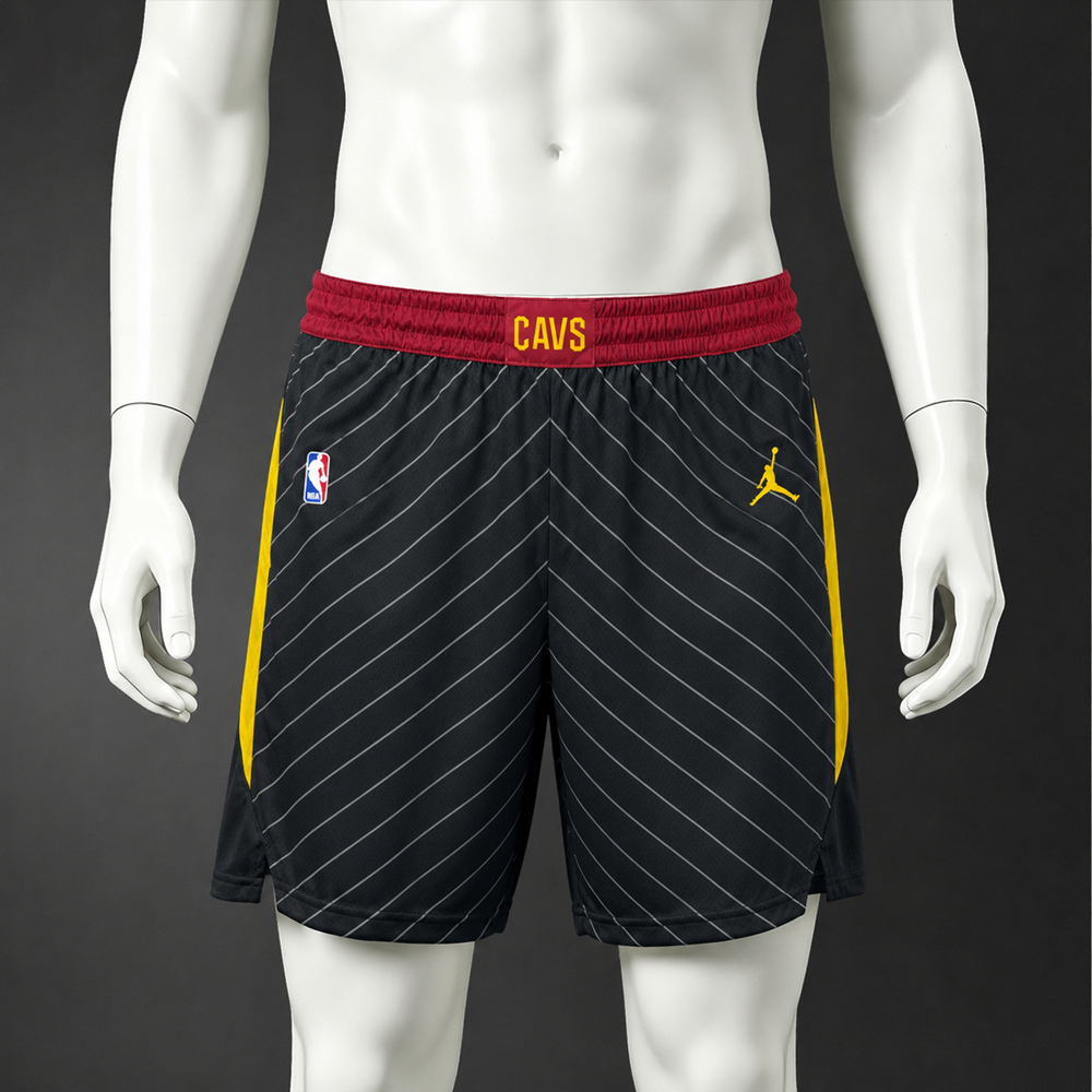 Cleveland Cavaliers Classic Edition Basketball NBA Shorts Silk Version