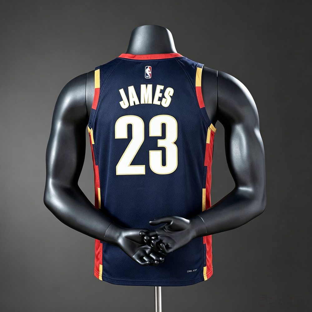 Cleveland Cavaliers City Edition James #23 NBA Jersey Silk Version Foto 2