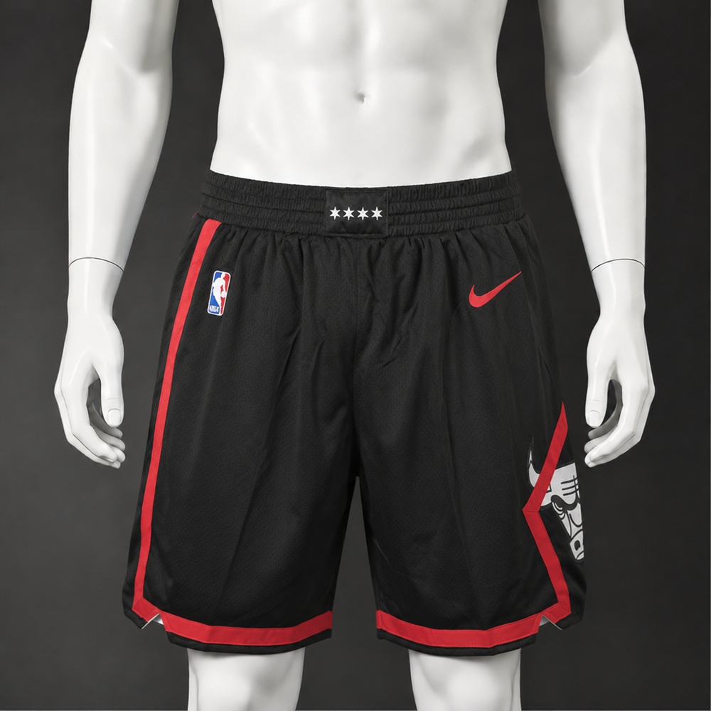 Chicago Bulls  Basketball NBA Shorts Embroidered Version