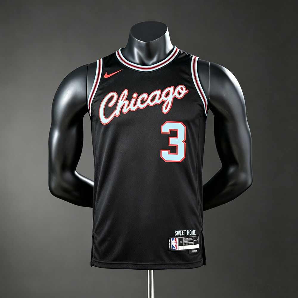 Chicago Bulls City Edition Giddey #3 NBA Jersey Silk Version