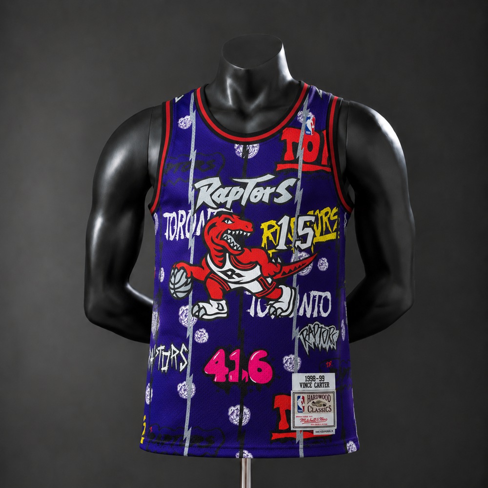 Toronto Raptors Hardwood Classics Carter #15 NBA Jersey Embroidered Version