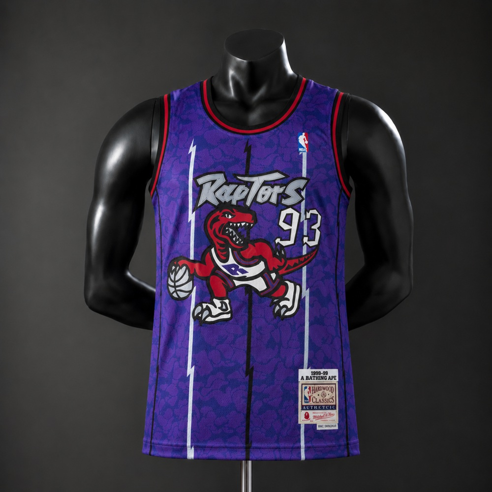 Toronto Raptors Hardwood Classics Tracy McGrady #93 NBA Jersey Embroidered Version